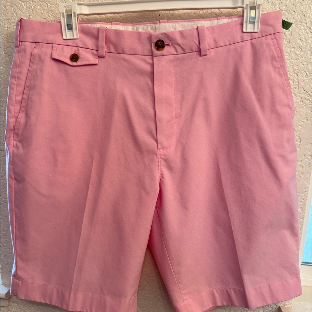 Brooks Brothers Light Pink Flat Front Men's Shorts. 38 Waist EUC Dry Cleaned